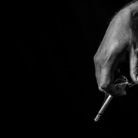 hand with cigarette
